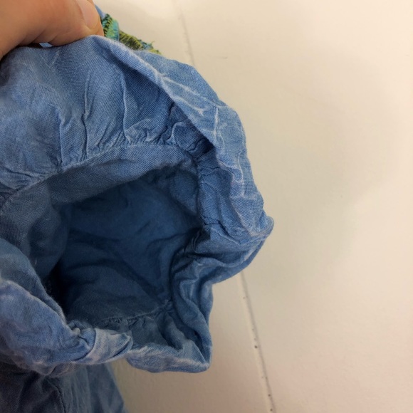 Style Envy Cropped Embroidered Blouse Sz S - Picture 5 of 9